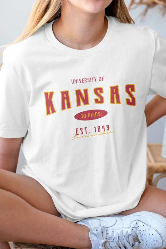 University of Kansas Go Birds Graphic Tee