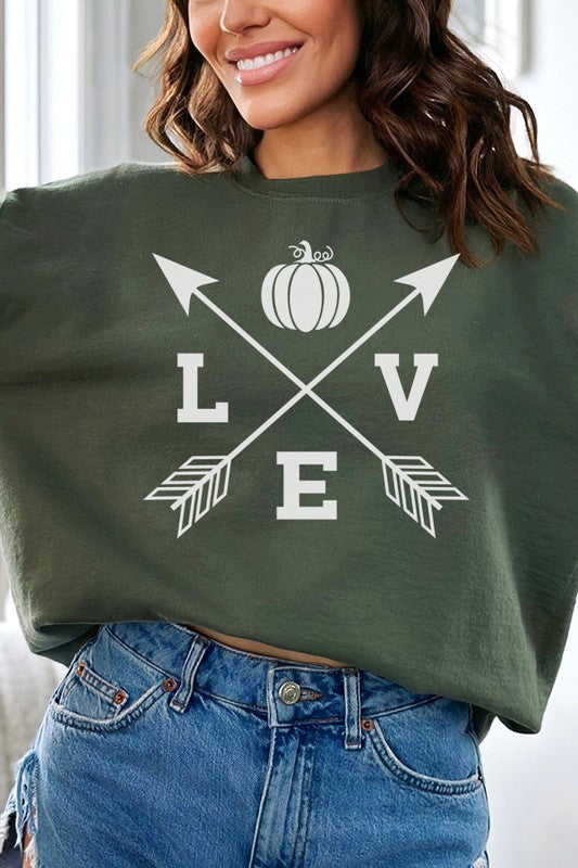 Fall Love Arrows Pumpkin Sweatshirt