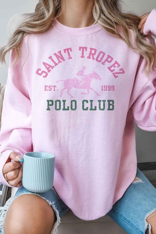 SAINT TROPEZ POLO CLUB OVERSIZED SWEATSHIRT