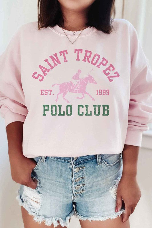 SAINT TROPEZ POLO CLUB GRAPHIC SWEATSHIRT