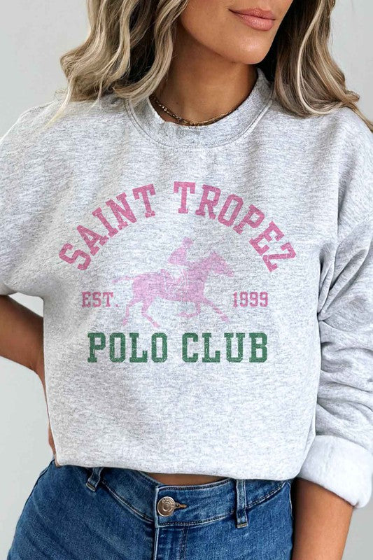 SAINT TROPEZ POLO CLUB GRAPHIC SWEATSHIRT