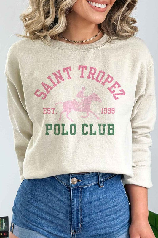 SAINT TROPEZ POLO CLUB GRAPHIC SWEATSHIRT