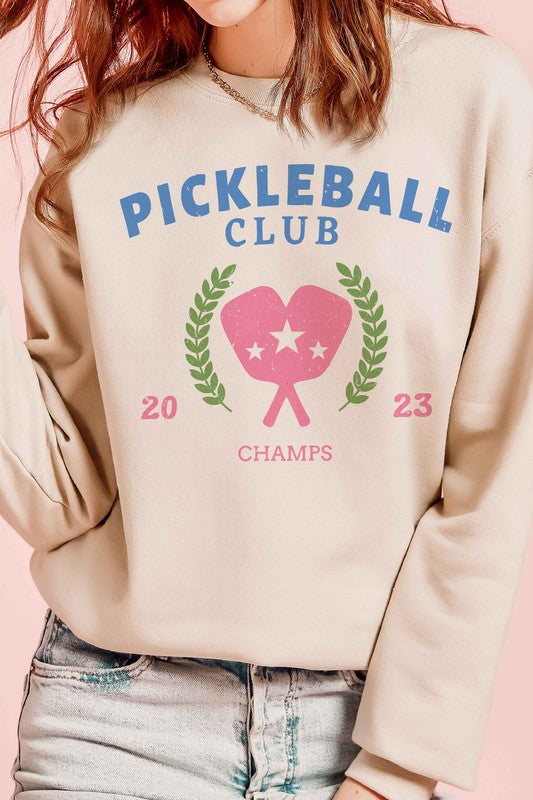 PICKLEBALL CLUB 2023 CHAMPS GRAPHIC SWEATSHIRT