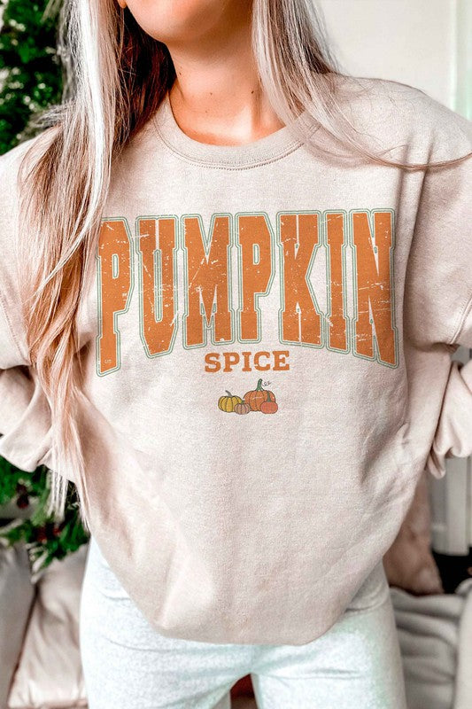 PUMPKIN SPICE GRAPHIC SWEATSHIRT