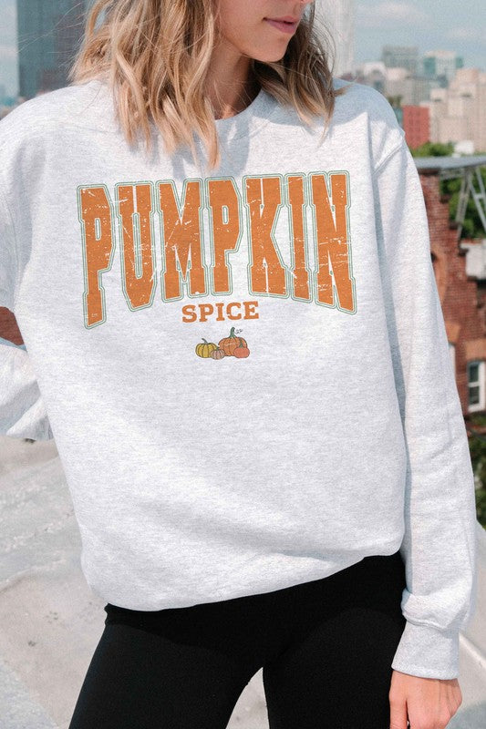 PUMPKIN SPICE GRAPHIC SWEATSHIRT