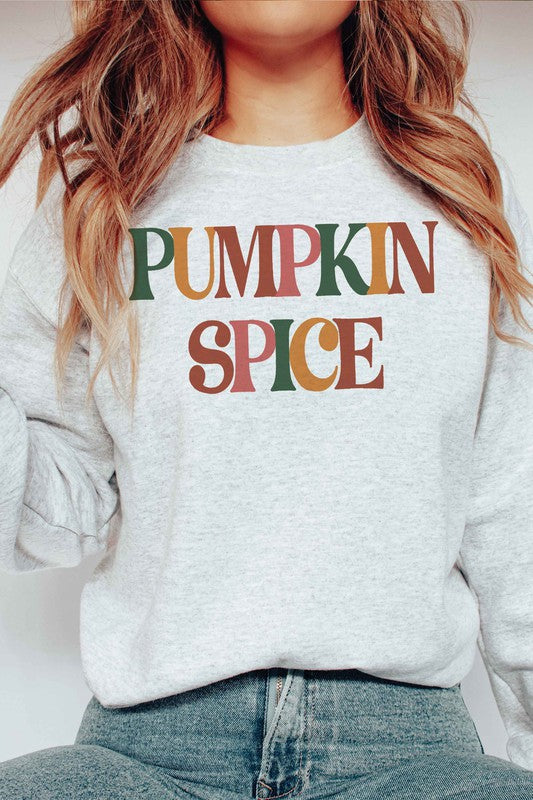 PUMPKIN SPICE GRAPHIC SWEATSHIRT