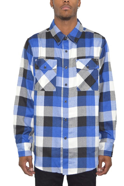 Weiv Long Sleeve Checkered Flannel