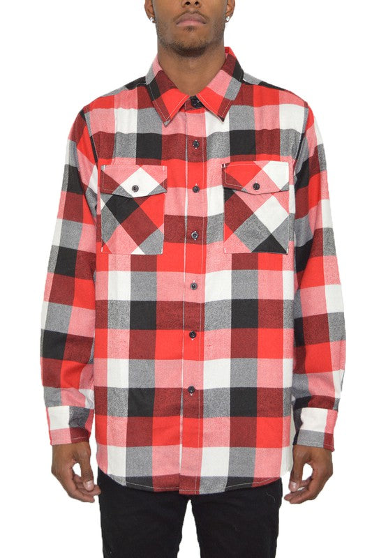 Weiv Long Sleeve Checkered Flannel