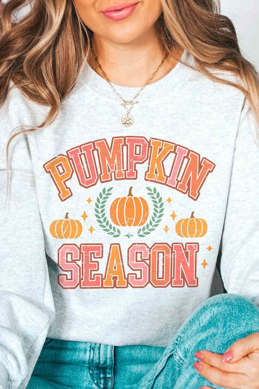 PUMPKIN SEASON GRAPHIC SWEATSHIRT