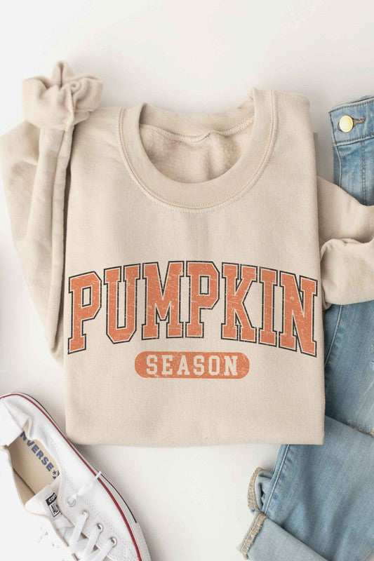 PUMPKIN SEASON GRAPHIC SWEATSHIRT