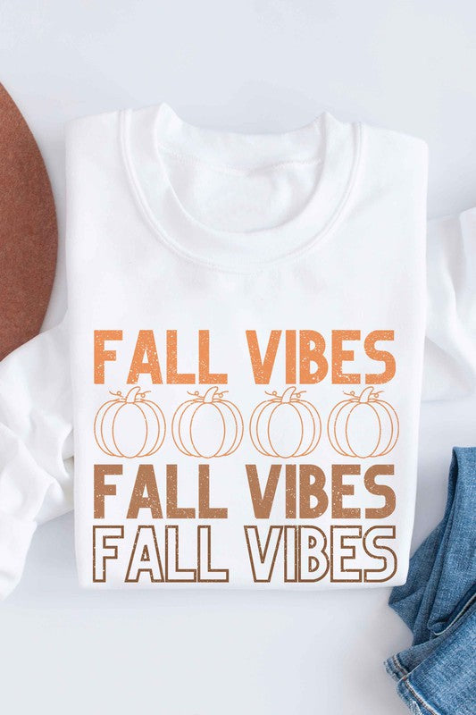 FALL VIBES PUMPKINS GRAPHIC SWEATSHIRT