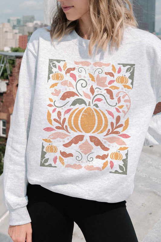 FALL VIBES PUMPKIN GRAPHIC SWEATSHIRT