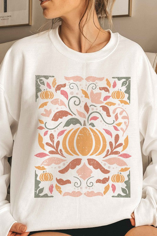 FALL VIBES PUMPKIN GRAPHIC SWEATSHIRT