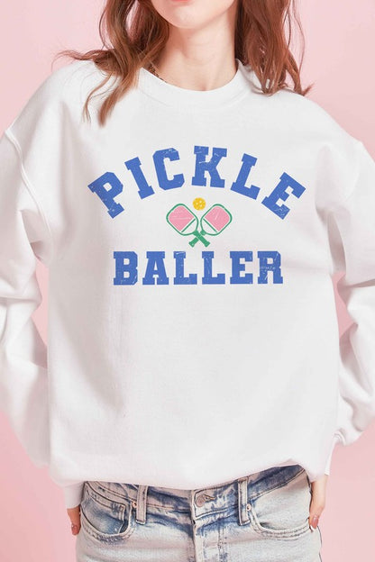 PICKLE BALLER GRAPHIC SWEATSHIRT