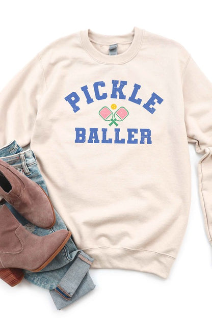 PICKLE BALLER GRAPHIC SWEATSHIRT