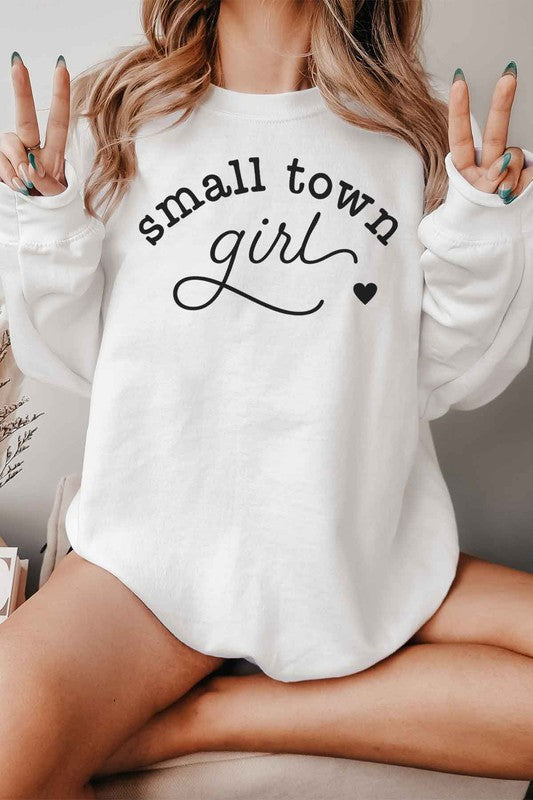 SMALL TOWN GIRL GRAPHIC SWEATSHIRT