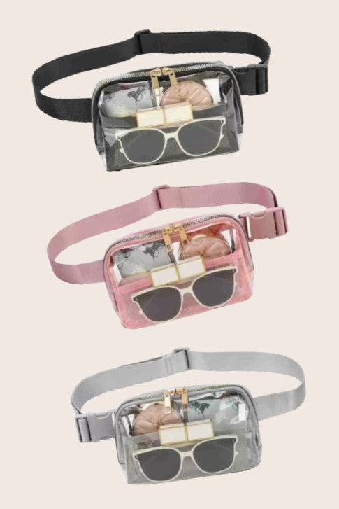 Clear Stadium Belt Bag Sling Crossbody