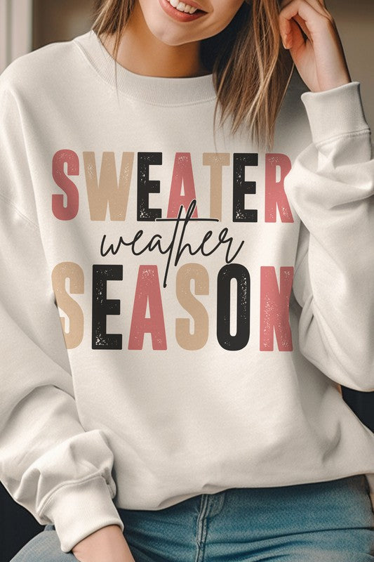 SWEATER WEATHER SEASON GRAPHIC SWEATSHIRT