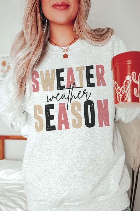 SWEATER WEATHER SEASON GRAPHIC SWEATSHIRT