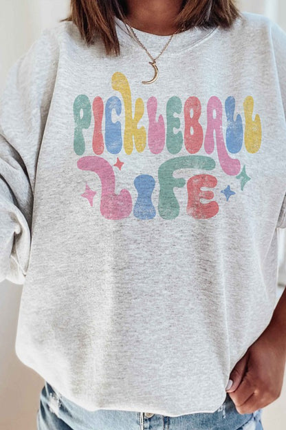 PICKLEBALL LIFE GRAPHIC SWEATSHIRT