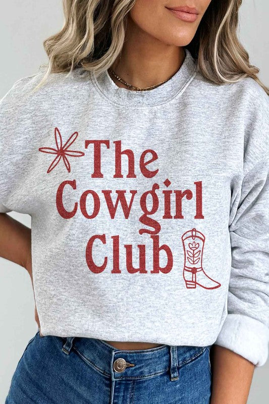 COWGIRL CLUB GRAPHIC SWEATSHIRT