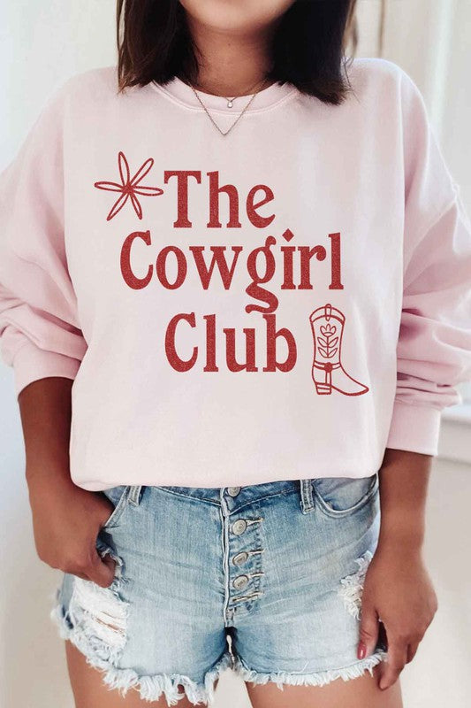 COWGIRL CLUB GRAPHIC SWEATSHIRT