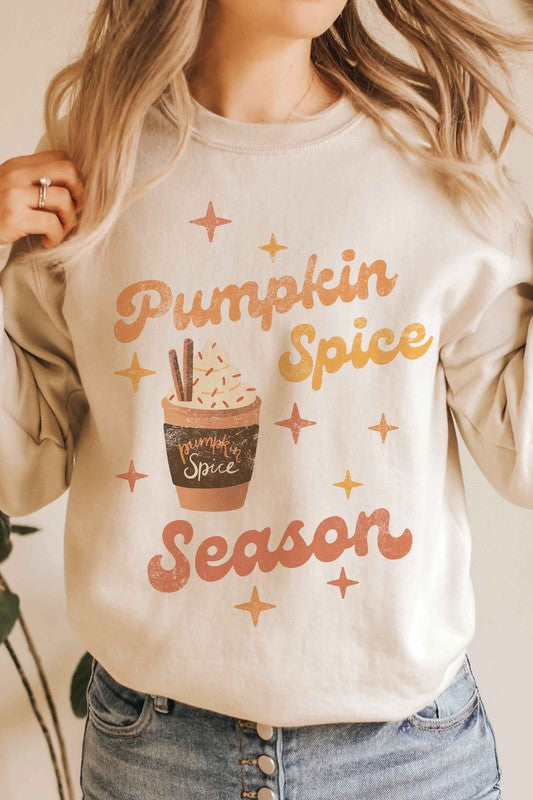 PUMPKIN SPICE SEASON GRAPHIC SWEATSHIRT