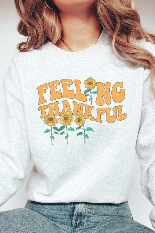 FEELING THANKFUL GRAPHIC SWEATSHIRT