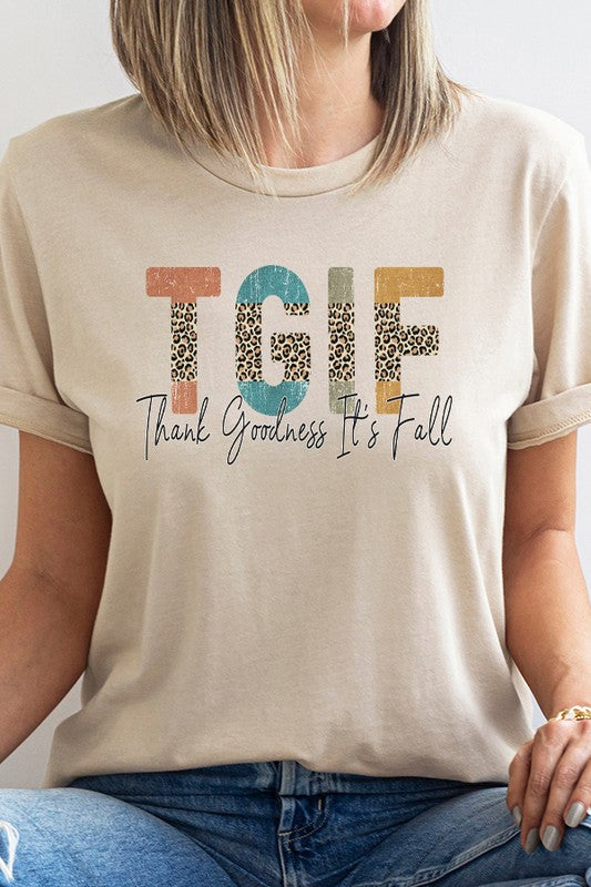 TGIF Thank Goodness It's Fall Graphic Tee