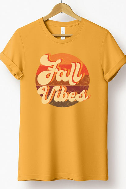 Colorful Fall Vibes Circle Graphic Tee