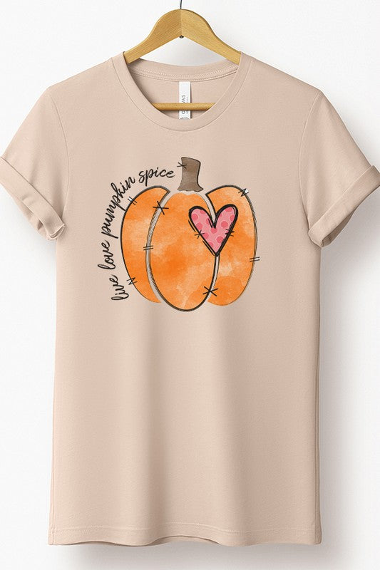 Live Love Pumpkin Spice Pumpkin Tee