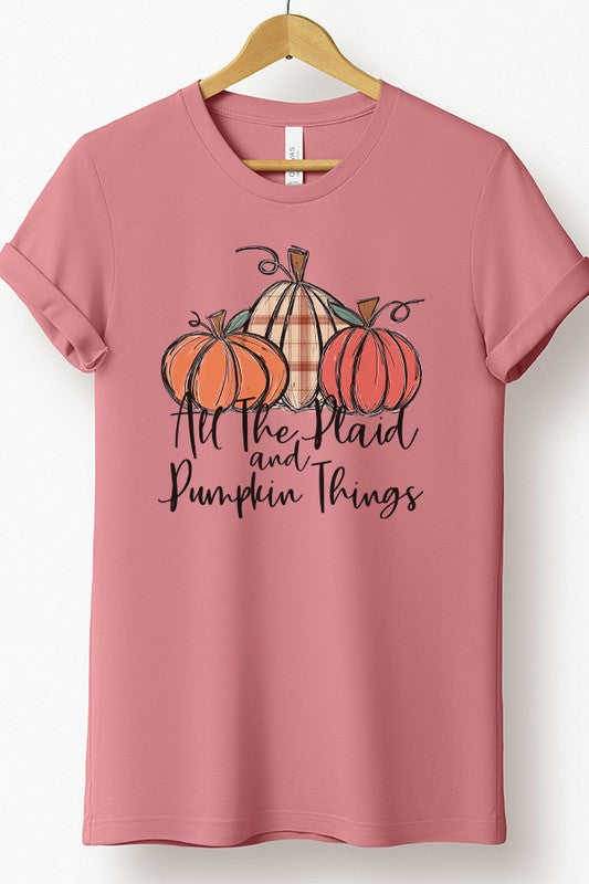 All Plaid and Pumpkin Things Fall Tee