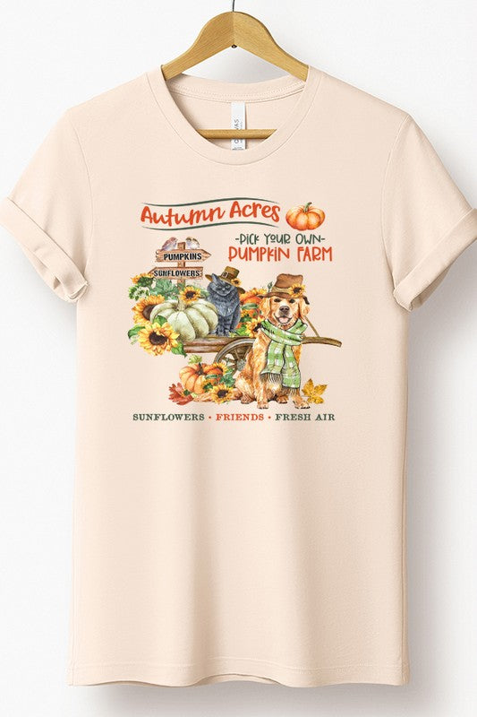 Autumn Acres Pumpkin Farm Dog Cat Tee