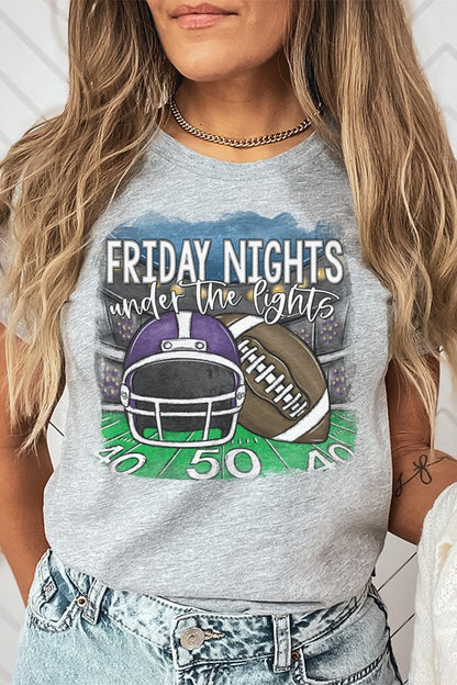 Purple Helmet Friday Nights Under Lights Tee