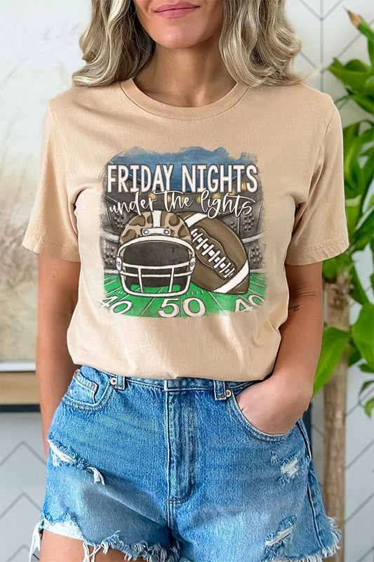 Leopard Helmet Friday Nights Under Lights Tee