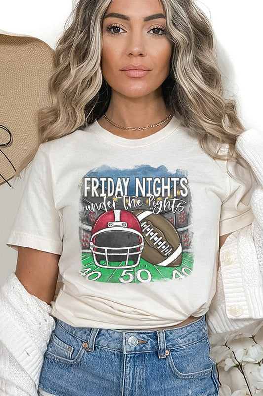 Red Helmet Friday Nights Under Lights Tee