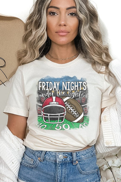 Red Helmet Friday Nights Under Lights Tee