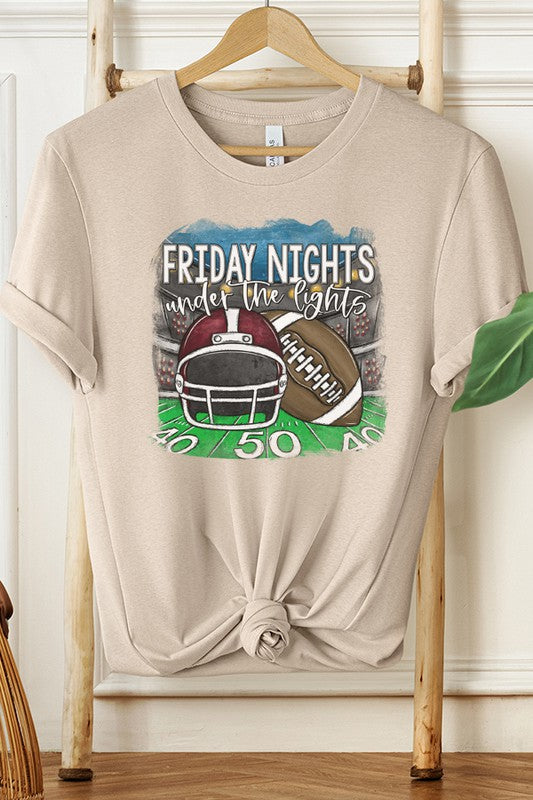 Maroon Helmet Friday Nights Under Lights Tee
