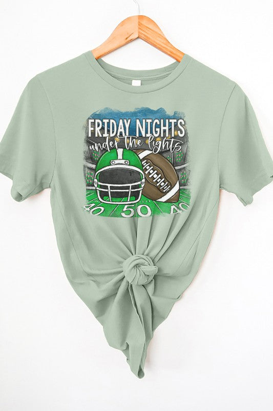 Green Helmet Friday Nights Under Lights Tee