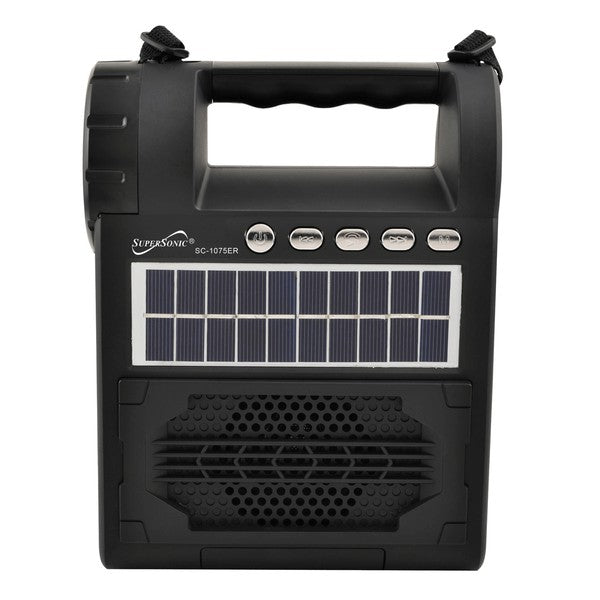 Supersonic Solar Power Speaker w FM Radio//Lantern