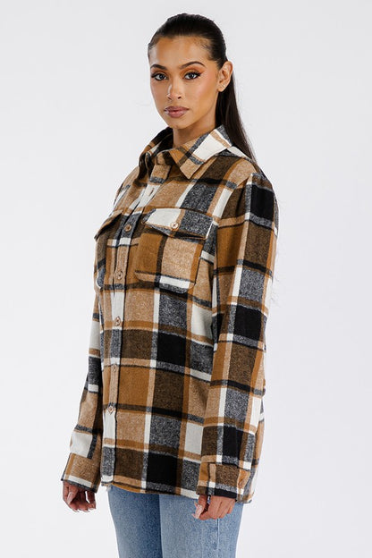 Boyfriend Oversized Soft Flannel Shacket