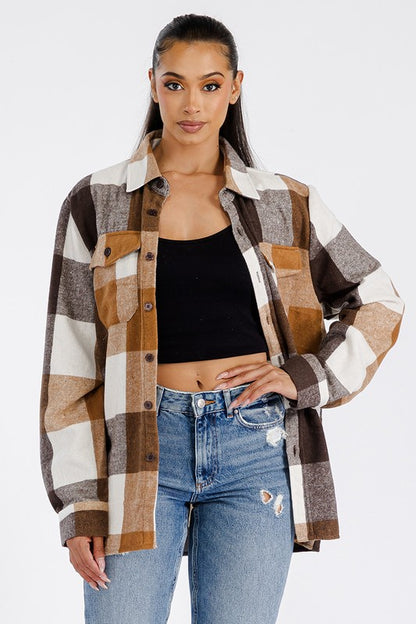 Boyfriend Oversized Soft Flannel Shacket