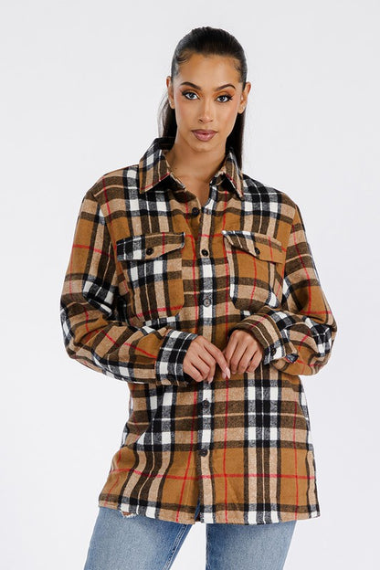 Boyfriend Brushed Flannel Shacket