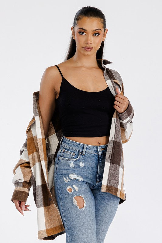 Boyfriend Oversized Soft Flannel Shacket