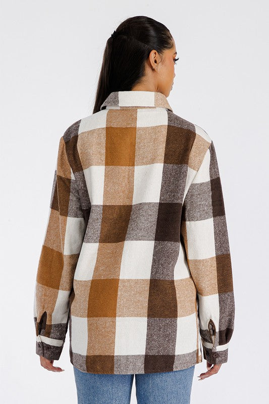 Boyfriend Oversized Soft Flannel Shacket