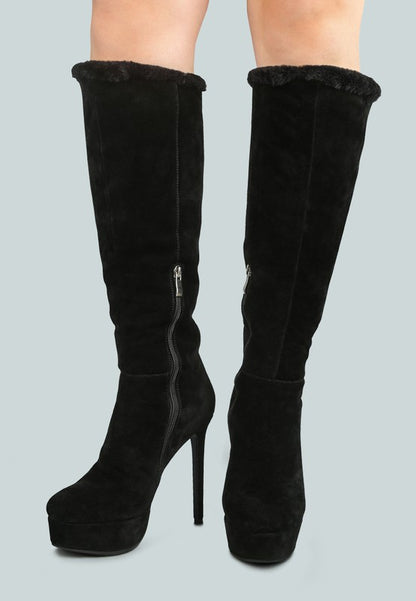 SALDANA Convertible Suede Leather High Boots