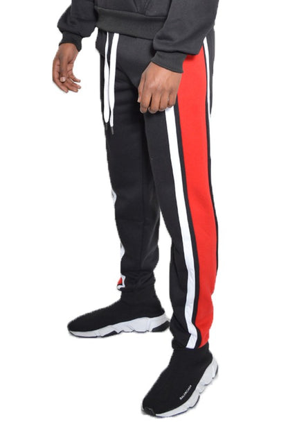 3 STRIPE COLOR BLOCK SWEAT PANTS