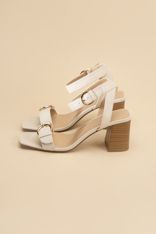 TREATY-S Buckle Sandal Heel