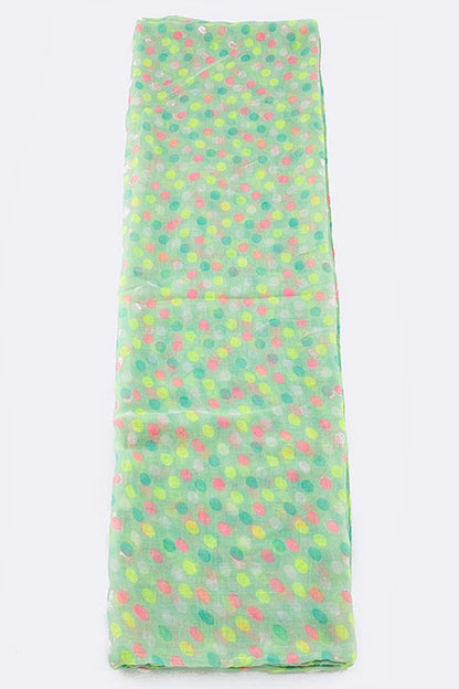 Polka Dots Large Infinity Scarf