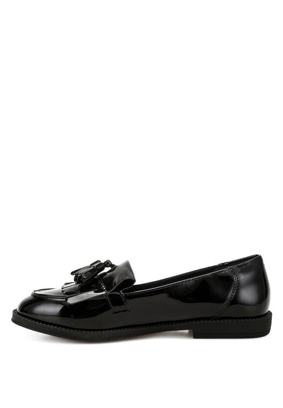 Blaneth Tassel Faux Leather Loafers